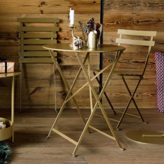 Buy Fermob Limited Edition Gold Fever Bistro Chair by Fermob Bistro — The Worm that Turned