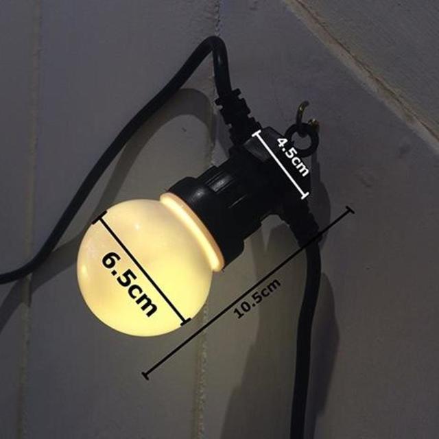 Buy Outdoor Extendable Opaque LED Festoon Lights Sets — The Worm that