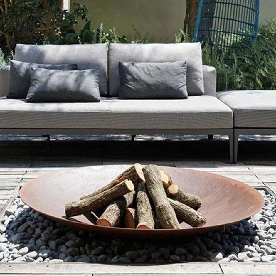 Buy Large Corten Steel Garden Fire Bowls — The Worm that Turned