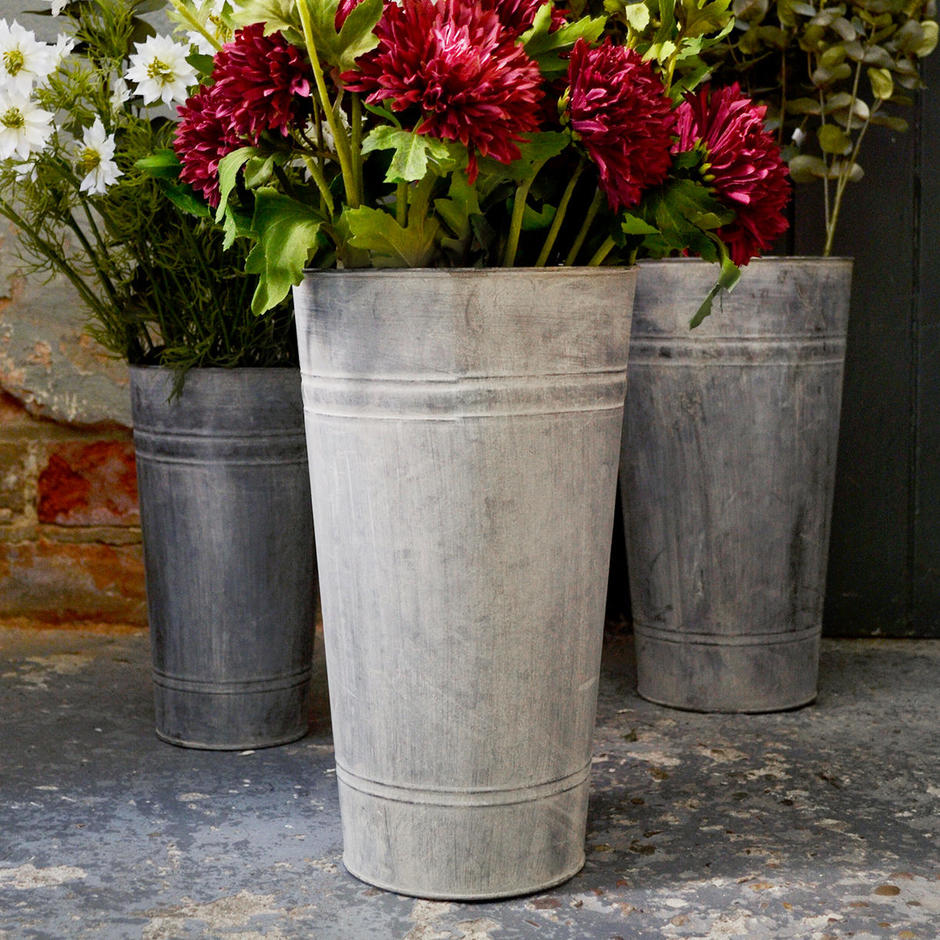Buy Zinc Florist Buckets — The Worm that Turned revitalising your