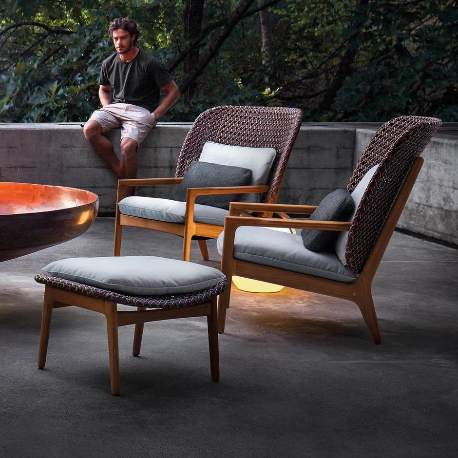 Buy Kay Lounge Chair by Gloster — The Worm that Turned revitalising