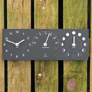 Time, Temperature and Moon Phase Clock