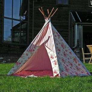 Pink Stripe Print Wigwam