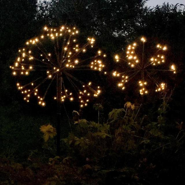 solar dandelion stake lights