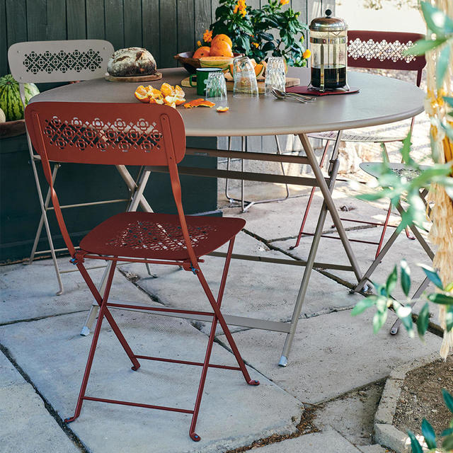 Buy Lorette Folding 96cm Round Tables By Fermob Outdoor Furniture