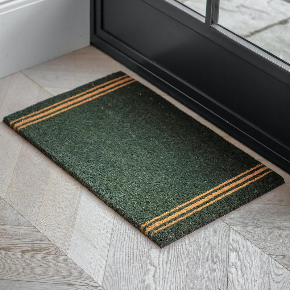 Buy Forest Green Stripe Doormat — The Worm that Turned revitalising