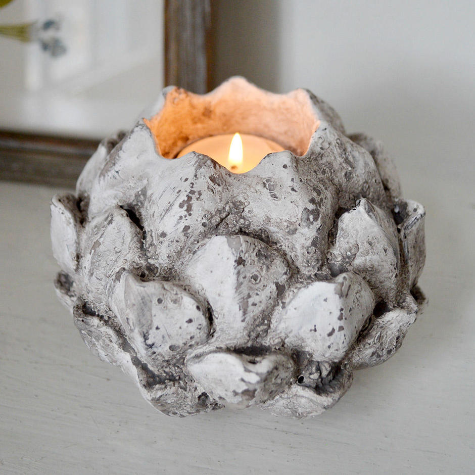 Buy Stone Effect Artichoke Tea Light Holder — The Worm that Turned