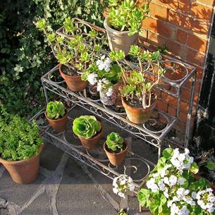 Aged Metal Etagere