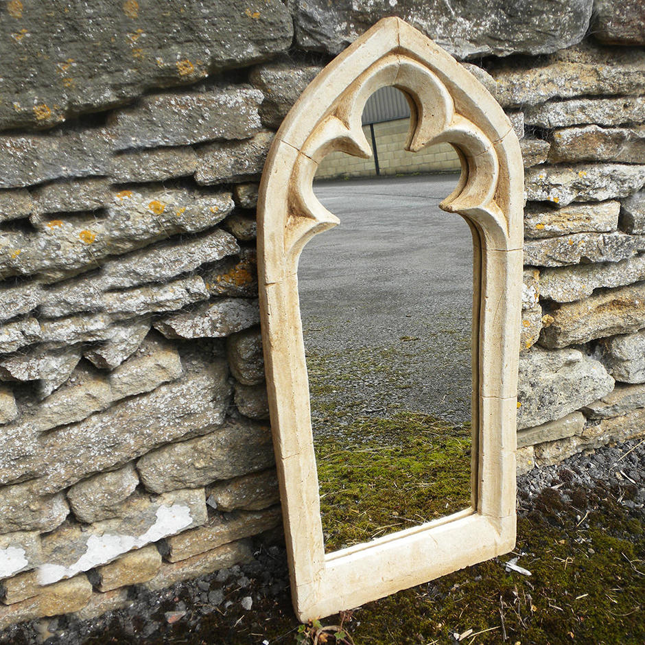 Buy Gothic Single Trefoil Arch Garden Mirror — The Worm that Turned