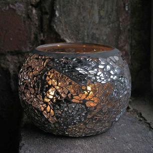 Mosaic Round Tea-Light Holder
