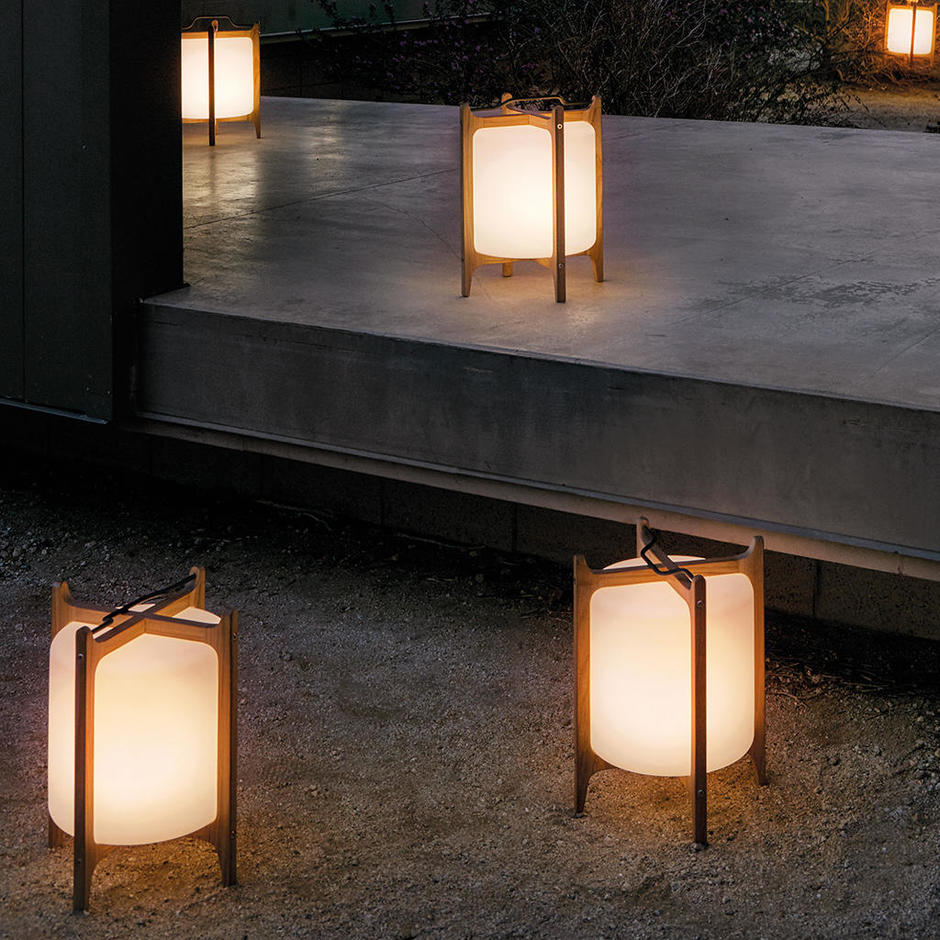 Buy Voyager Buffed Teak Lantern By Gloster The Worm That Turned