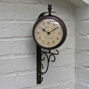 Evesham Outdoor Clock/Thermometer 