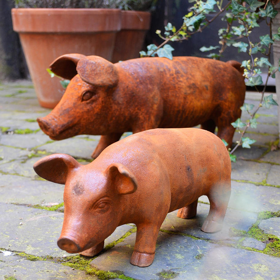 Buy Cast Iron Pigs — The Worm that Turned - revitalising your outdoor space