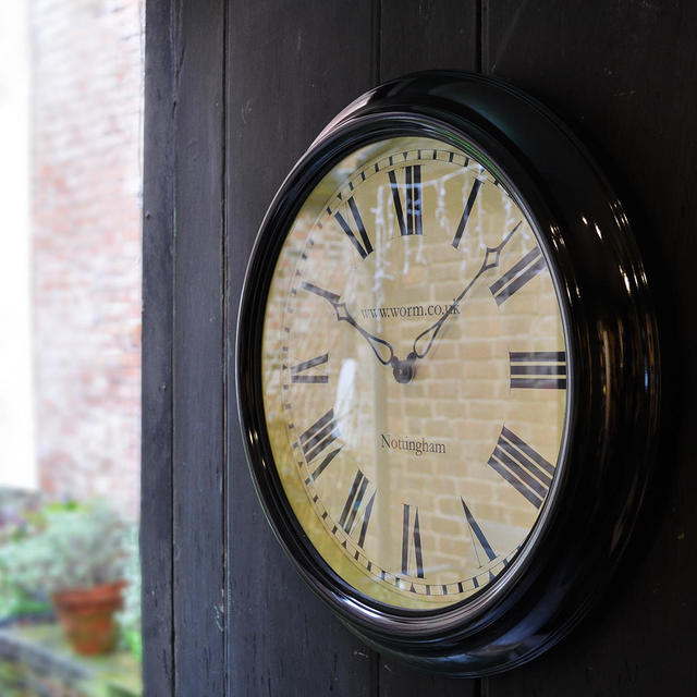 Buy Personalised Lascelles Outdoor Station Clock — The Worm that Turned