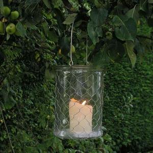 Wire Mesh Hurricane Lantern