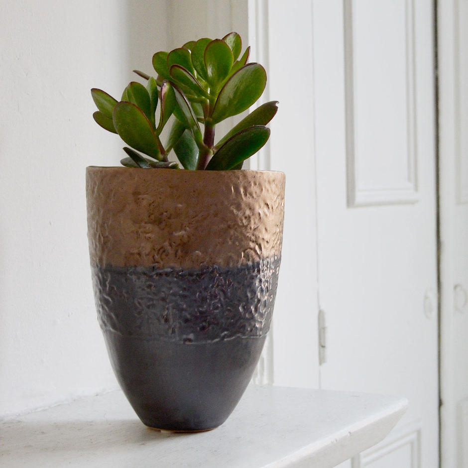 Buy Petrol & Bronze Small Plant Pot — The Worm that Turned