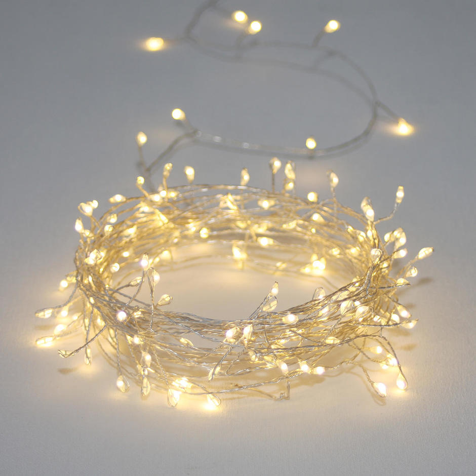 Outdoor Mini Pin Silver Cer Line Lights