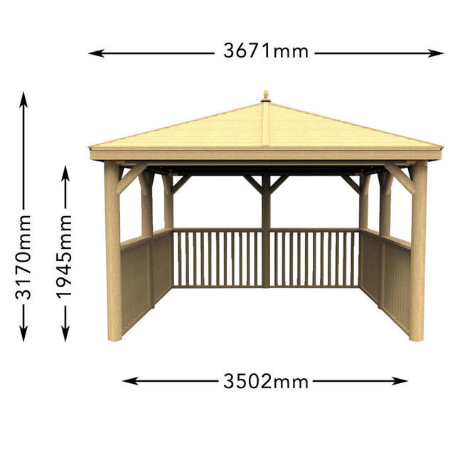 Buy Square Gazebos by Forest Garden — The Worm that Turned