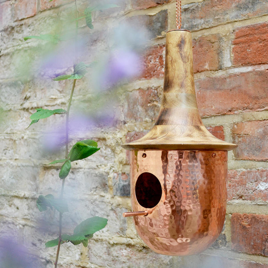 Buy Copper And Wood Birdhouse Or Feeder The Worm That Turned