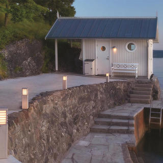 modern gate post lights