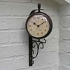 Outdoor Clock/Thermometer Rust